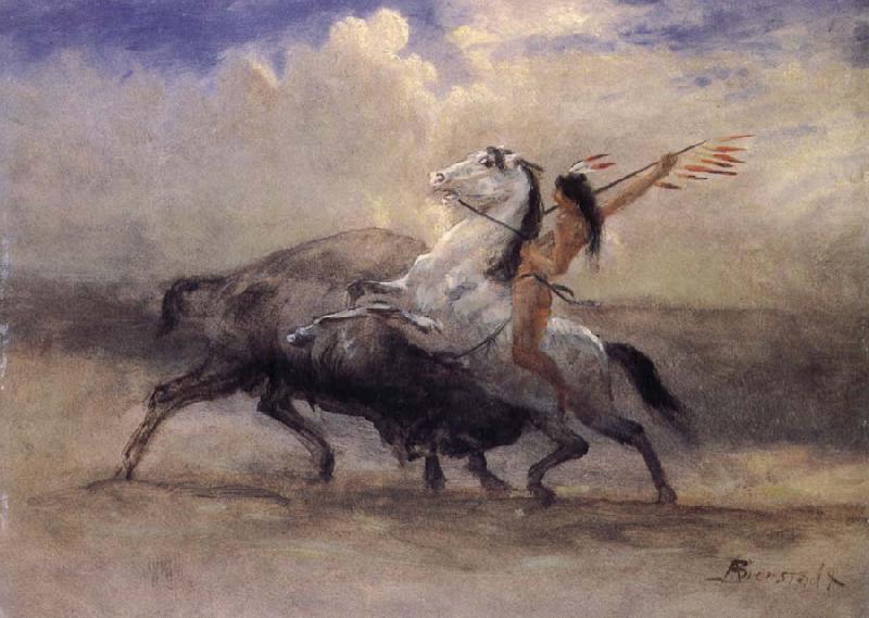 Albert Bierstadt Last of the Buffalo china oil painting image